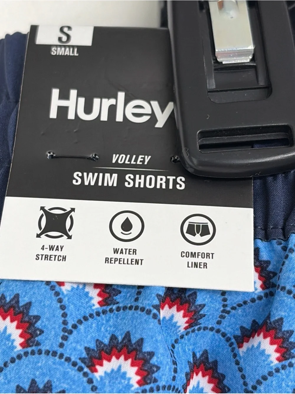 NWT Hurley Men’s Small Bliss Blue American Burst Volley Swim Shorts $50